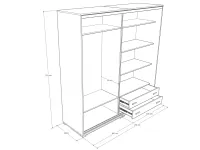 Rokkó 4 gardrób méretrajz